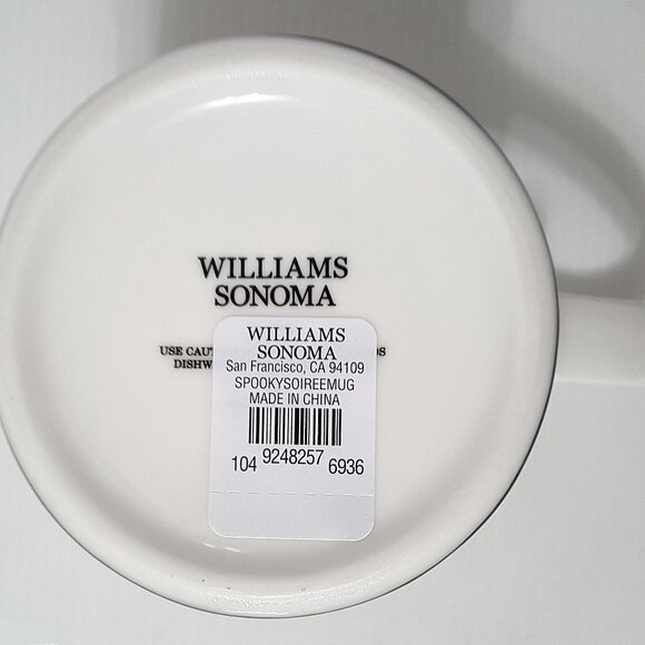 NEW Williams Sonoma SPOOKY SOIREE Mug Witch 12 OZ Stoneware Halloween NIB - Picture 7 of 7